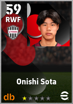 Onishi Sota — RWF, OVR 59, MAX 59