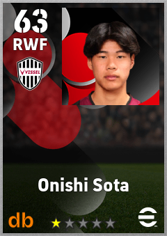 Onishi Sota — RWF, OVR 63, MAX 63