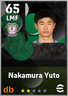 Nakamura Yuto — LMF, OVR 65, MAX 65