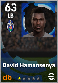 David Hamansenya — LB, OVR 63, MAX 63
