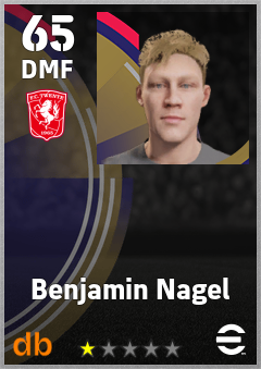 Benjamin Nagel — DMF, OVR 65, MAX 65