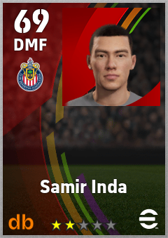 Samir Inda — DMF, OVR 69, MAX 69