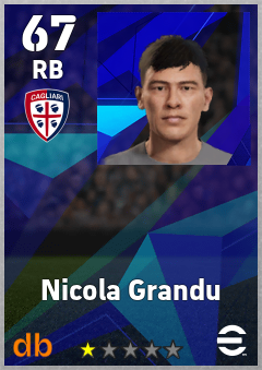 Nicola Grandu — RB, OVR 67, MAX 67