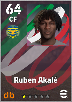 Ruben Akalé — CF, OVR 64, MAX 64