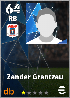 Zander Grantzau — RB, OVR 64, MAX 64