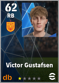Victor Gustafsen — RB, OVR 62, MAX 62