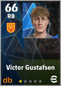 Victor Gustafsen — RB, OVR 66, MAX 66