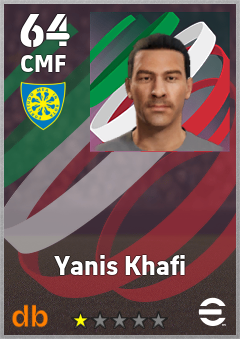 Yanis Khafi — CMF, OVR 64, MAX 64
