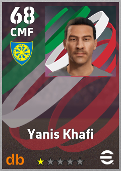 Yanis Khafi — CMF, OVR 68, MAX 68