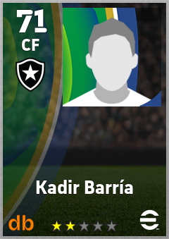 Kadir Barría — CF, OVR 71, MAX 71