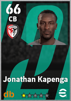 Jonathan Kapenga — CB, OVR 66, MAX 66