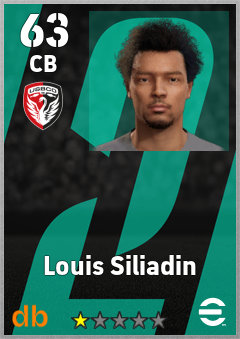 Louis Siliadin — CB, OVR 63, MAX 63