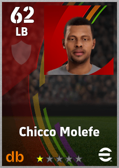 Chicco Molefe — LB, OVR 62, MAX 62