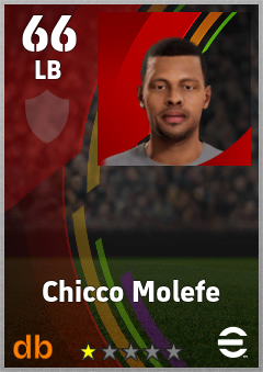 Chicco Molefe — LB, OVR 66, MAX 66