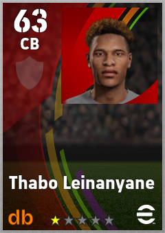 Thabo Leinanyane — CB, OVR 63, MAX 63