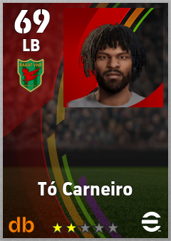 Tó Carneiro — LB, OVR 69, MAX 69