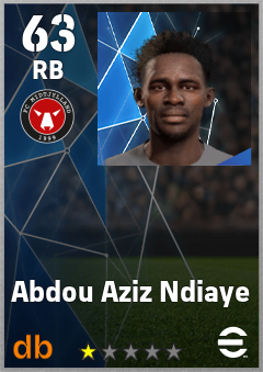 Abdou Aziz Ndiaye — RB, OVR 63, MAX 63