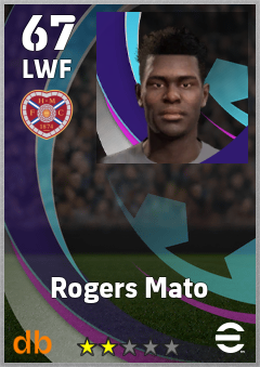 Rogers Mato — LWF, OVR 67, MAX 67