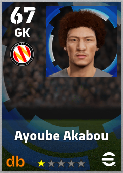 Ayoube Akabou — GK, OVR 67, MAX 67