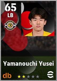 Yamanouchi Yusei — LB, OVR 65, MAX 65