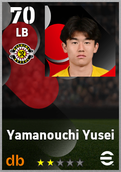Yamanouchi Yusei — LB, OVR 70, MAX 70