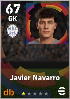 Javier Navarro — GK, OVR 67, MAX 67