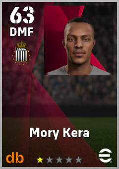 Mory Kera — DMF, OVR 63, MAX 63