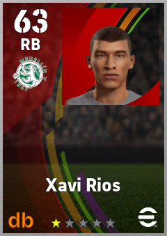 Xavi Rios — RB, OVR 63, MAX 63