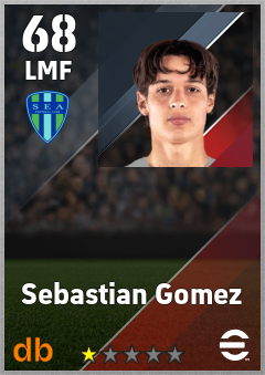 Sebastian Gomez — LMF, OVR 68, MAX 68