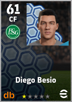 Diego Besio — CF, OVR 61, MAX 61