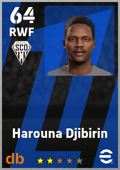 Harouna Djibirin — RWF, OVR 64, MAX 64