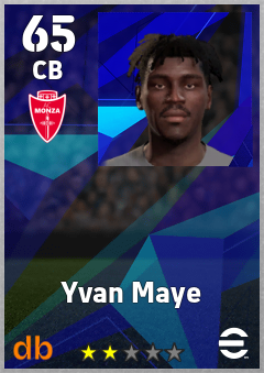 Yvan Maye — CB, OVR 65, MAX 65