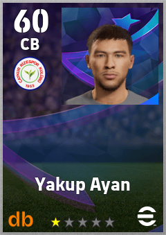 Yakup Ayan — CB, OVR 60, MAX 60