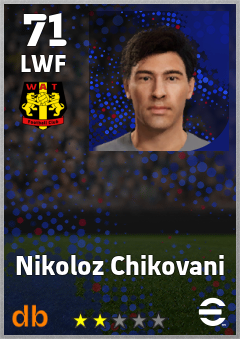 Nikoloz Chikovani — LWF, OVR 71, MAX 71