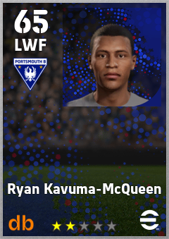 Ryan Kavuma-McQueen — LWF, OVR 65, MAX 65