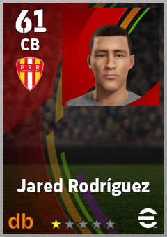 Jared Rodríguez — CB, OVR 61, MAX 61