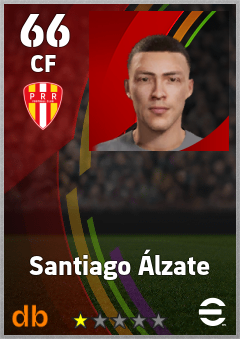 Santiago Álzate — CF, OVR 66, MAX 66