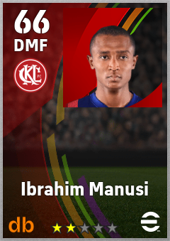 Ibrahim Manusi — DMF, OVR 66, MAX 66