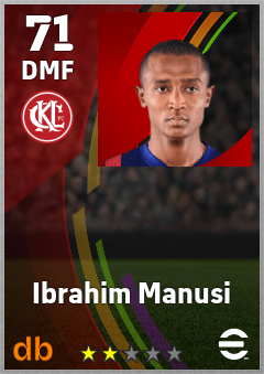 Ibrahim Manusi — DMF, OVR 71, MAX 71