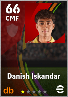 Danish Iskandar eFootball player card