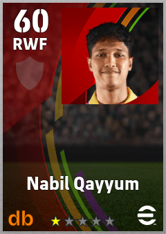 Nabil Qayyum eFootball player card