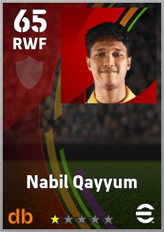 Nabil Qayyum eFootball player card