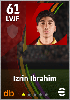 Izrin Ibrahim eFootball player card
