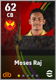 Moses Raj eFootball player card