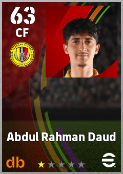 Abdul Rahman Daud — CF, OVR 63, MAX 63