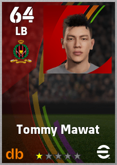 Tommy Mawat — LB, OVR 64, MAX 64