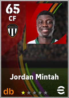 Jordan Mintah — CF, OVR 65, MAX 65
