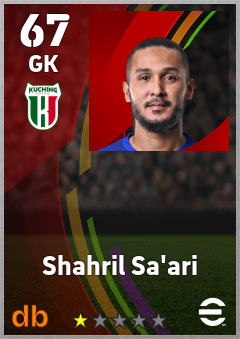 Shahril Sa'ari — GK, OVR 67, MAX 67