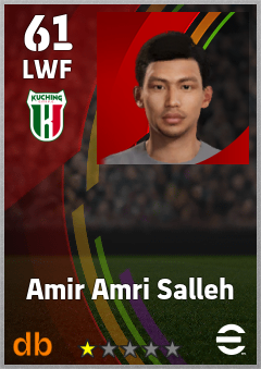 Amir Amri Salleh — LWF, OVR 61, MAX 61