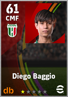 Diego Baggio — CMF, OVR 61, MAX 61